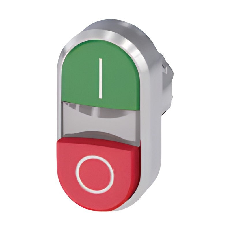 Siemens SIRIUS ACT 3SU10 Twin Pushbuttons, Metal Shiny 22 mm