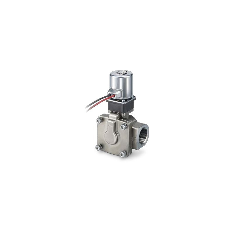 SMC JSX Direct Operated 2-Port Solenoid Valve (N.C./N.O., Size 10-30)