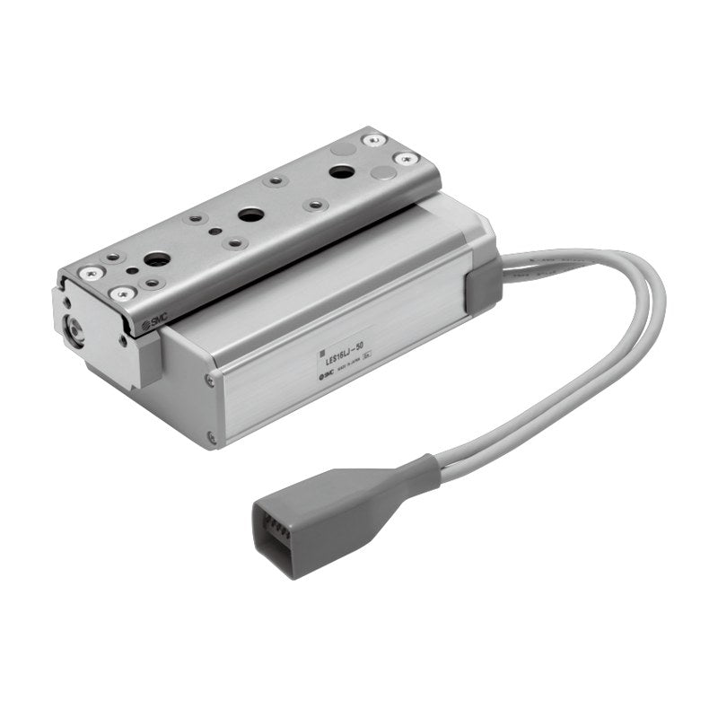 SMC LES Electric Slide Table, Low Profile (Step/Servo 24V)