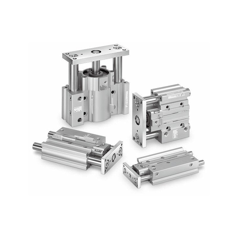 SMC MLGP Compact Guide Cylinder with Lock (ø20 to ø100)