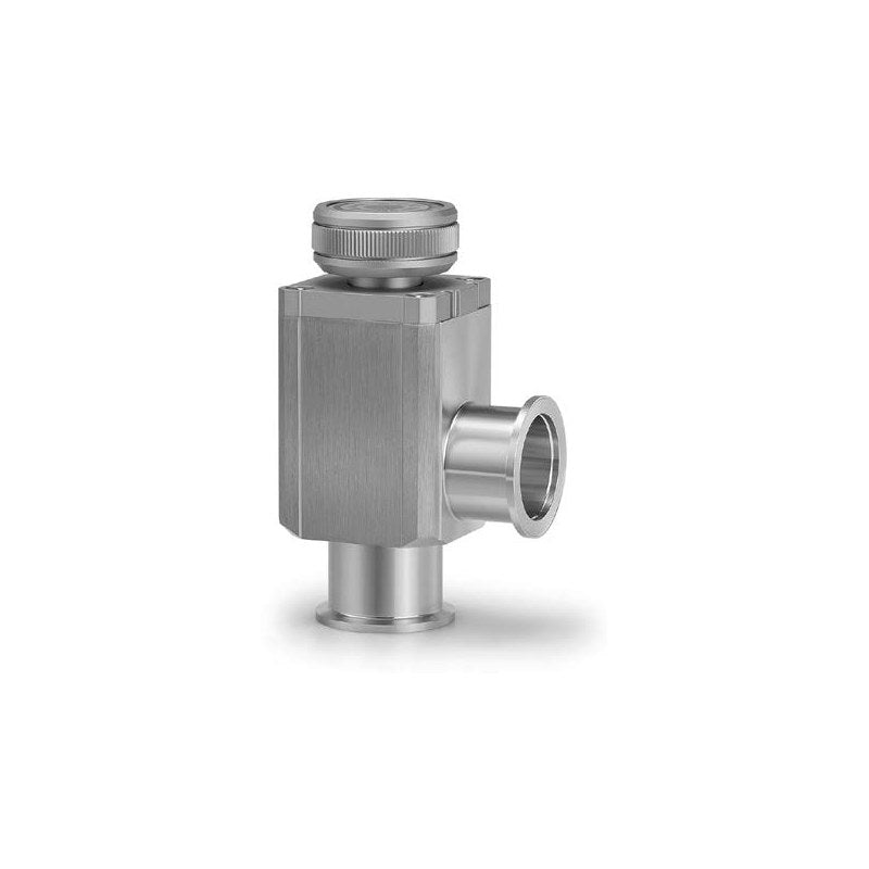 SMC XLH High Vacuum L-Type Valve (Manual, Bellows Seal, 16-50)