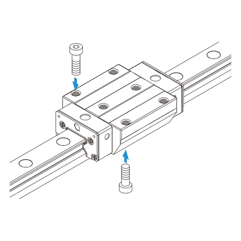 THK SRG-A/LA/C/LC Roller Retainer LM Guide (Flange, Size 15-30)