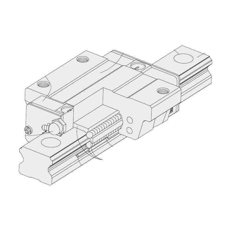 TPC Mechatronics RNF Series Compact LM Guide (Flange Block, Sizes 15-35)
