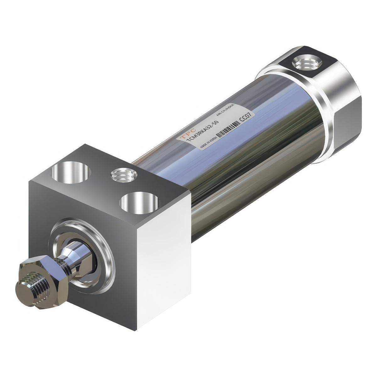 TPC Mechatronics TCM3RK Series Non-Rotating Direct Mount Compact Air Cylinder (Bore 20-40 mm)