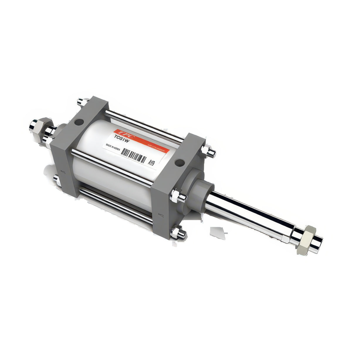 TPC Mechatronics TCS1W Series Double-Rod Large-Bore Pneumatic Cylinder (Basic Mount)