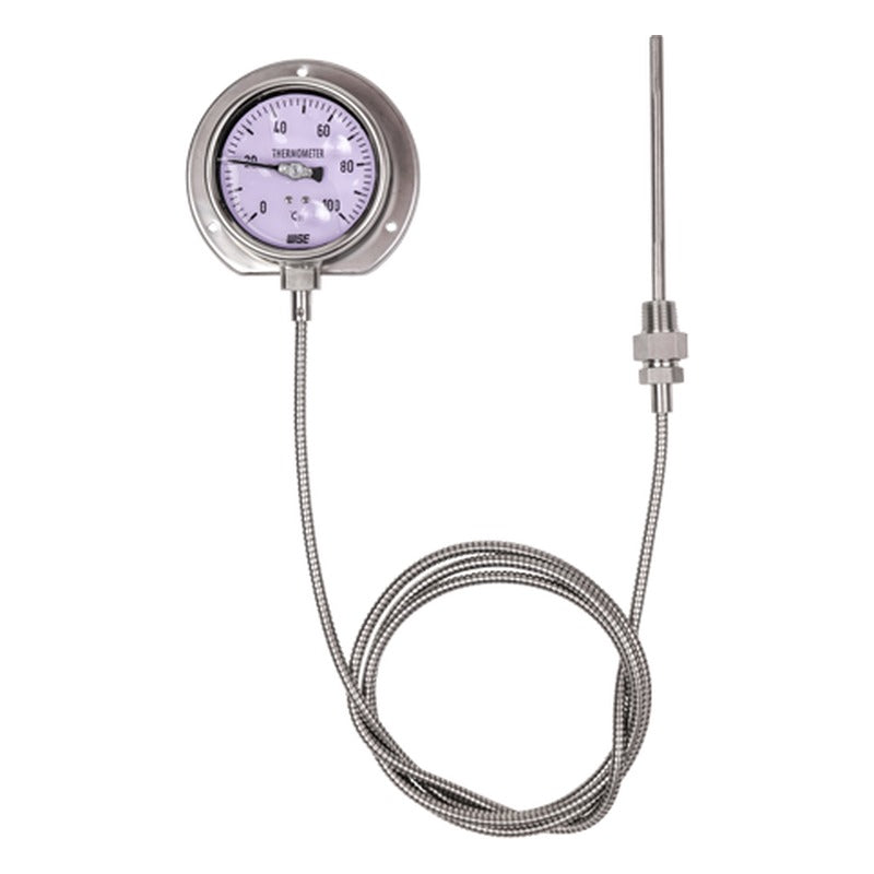WISE T239 Euro Gauge Liquid Filled Remote Thermometer