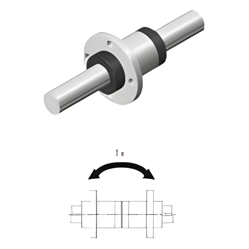 WON ST Compact Ball Spline WSPF Series, Round Flange Type