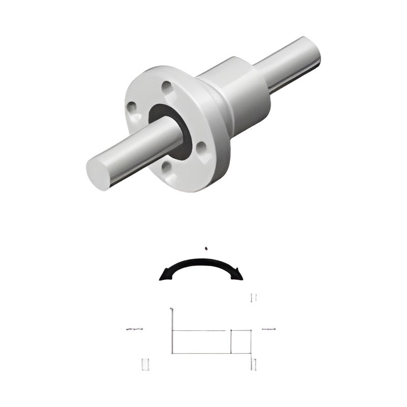 WON ST Compact Ball Spline WSPTF Series, Round Flange Type with Internal Retainer