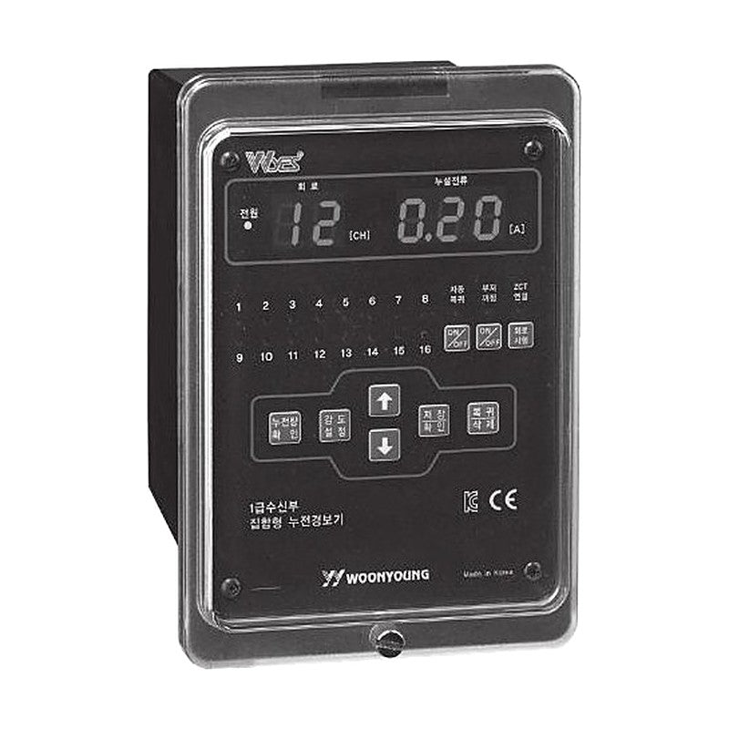 Woonyoung WYED/WYER-M N Series Micom Multi-Channel Earth Leakage Detector and Relay