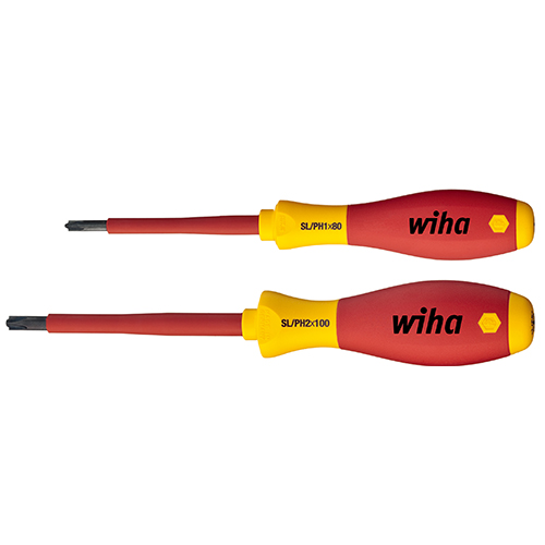 Wiha Insulated Slot/Phillips Combo Screwdriver Set SB328 S2