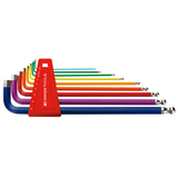 PB Swiss Tools Ball End Hex L-Key Set Long Rainbow 212LH-10RB CN