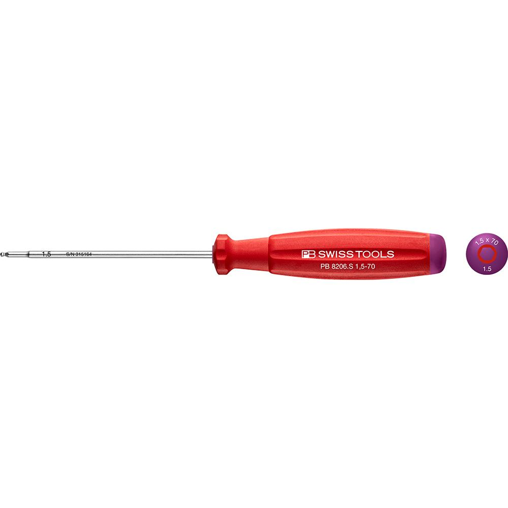 PB Swiss Tools Ball-Hex Driver SwissGrip PB 8206