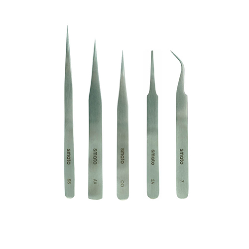 SMATO 5-Piece Precision Tweezers Set
