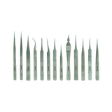 SMATO 13-Piece Precision Tweezers Set
