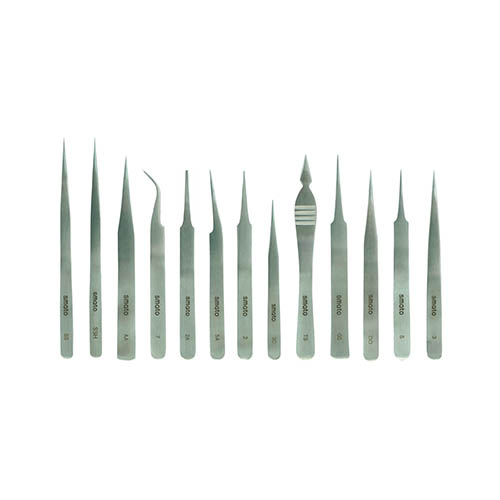 SMATO 13-Piece Precision Tweezers Set