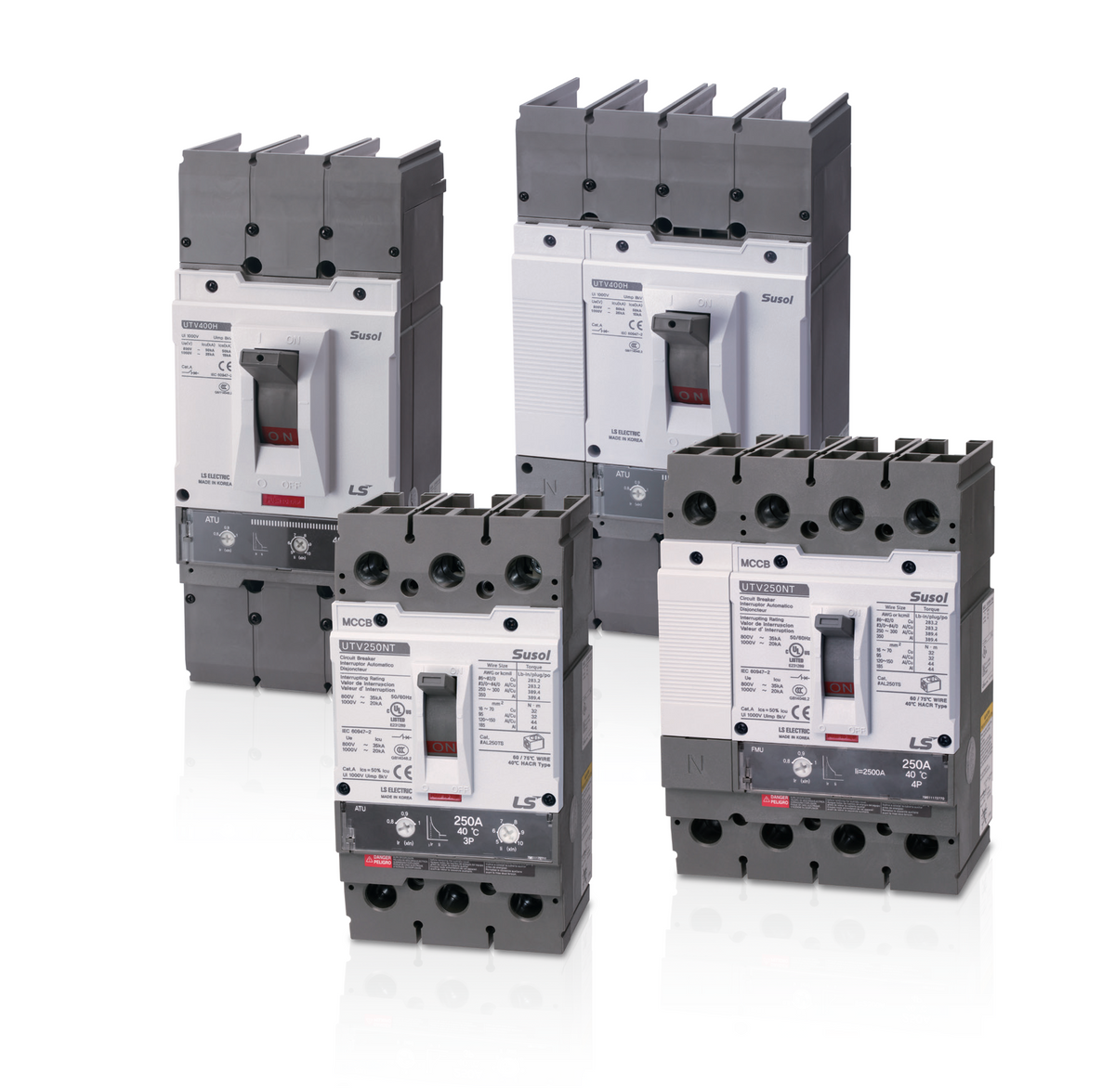 LS Electric UTV250-N-FTU-UL Susol Beyond X MCCB (Normal, 42kA @ 800V, FTU 60~250A, UL489)