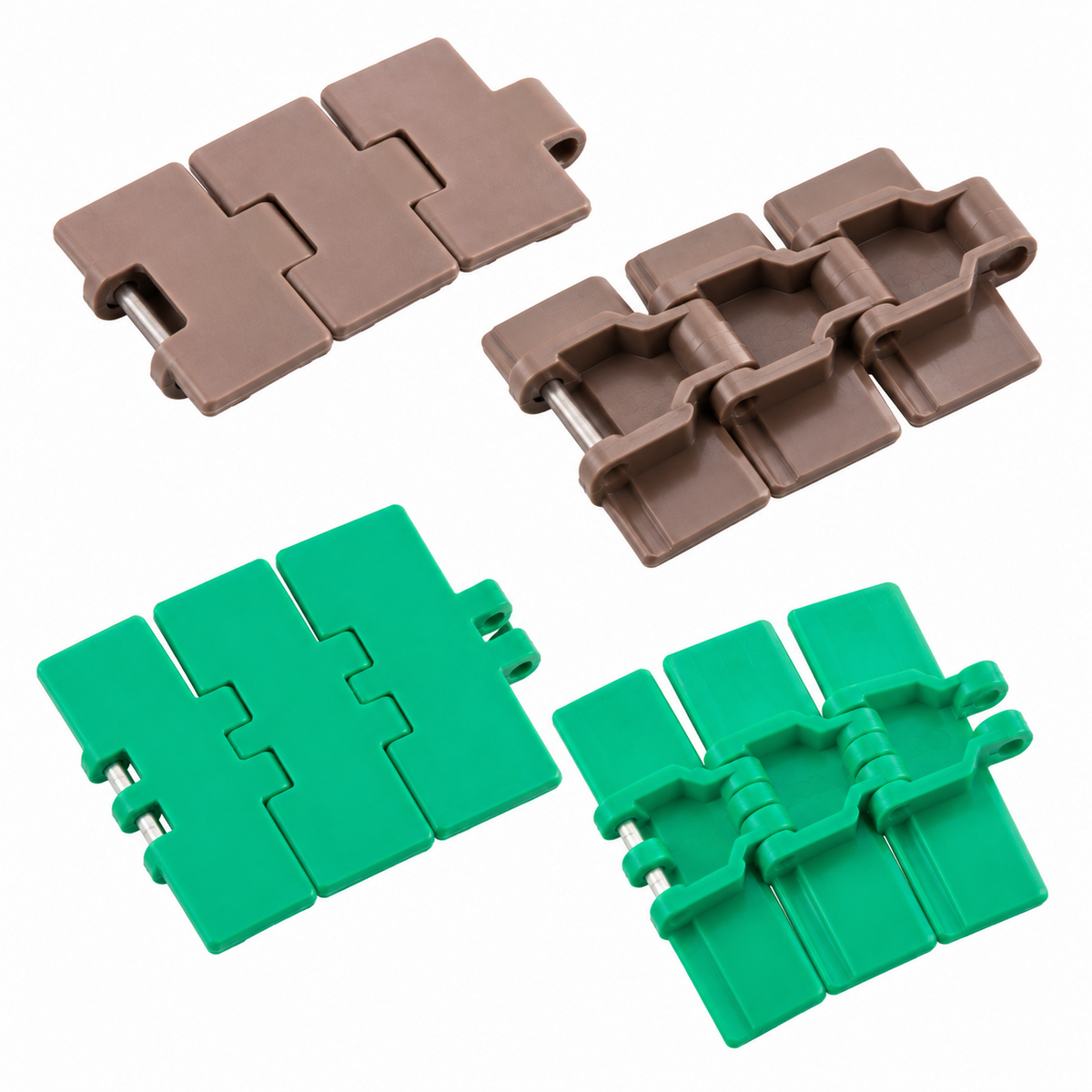 Tsubaki TTUP826 Plastic Top Chain TTUP Sideflex Series (82.6 mm Wide, Stainless Steel Pin)