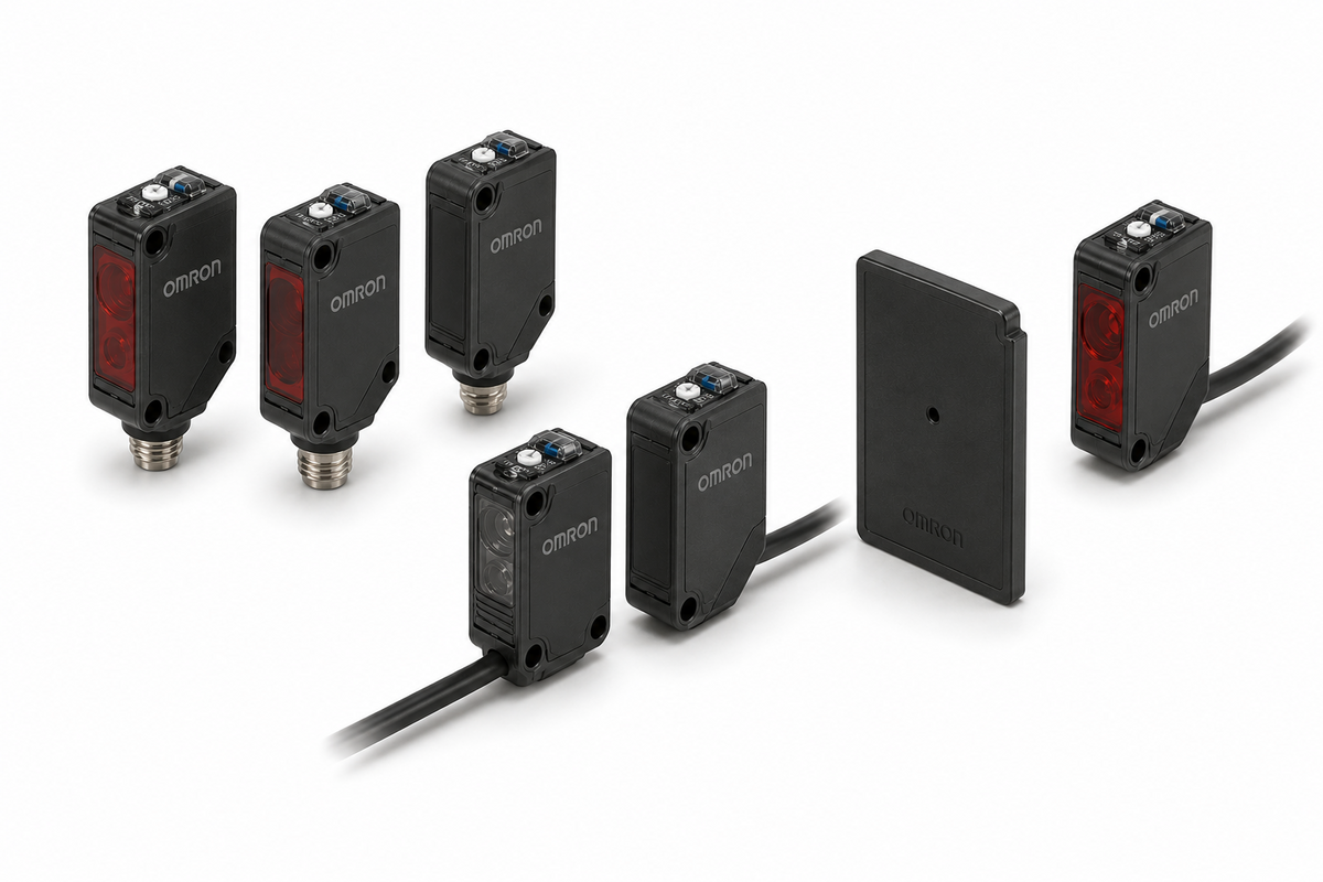 Omron E3Z-UL Laser Photoelectric Sensor (Through-beam 60m / Retro / Distance-settable, NPN/PNP, UL Certified)