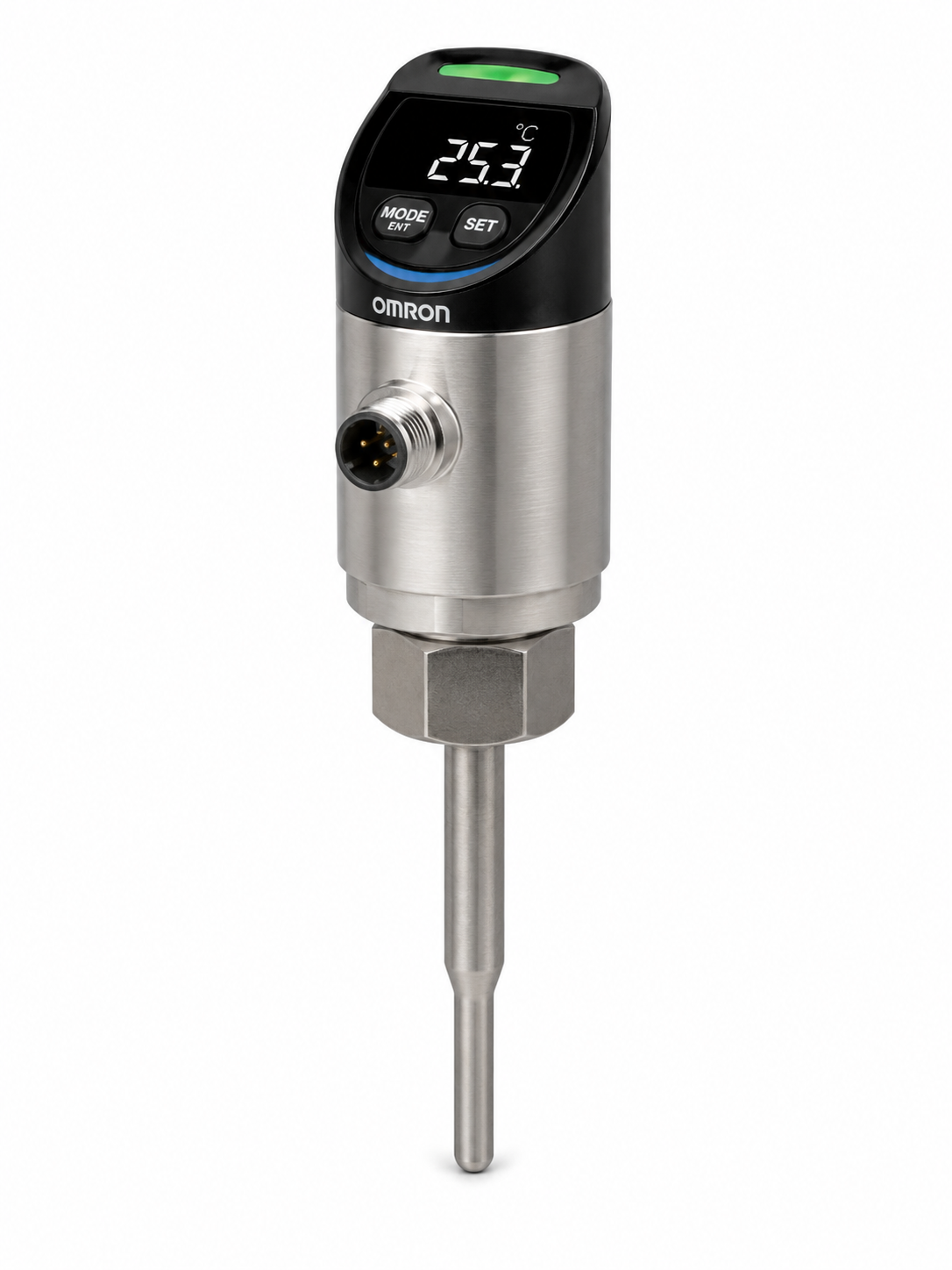 Omron E8FC IoT Flow Sensor (Flow Rate + Temperature, IO-Link, PNP/NPN, COM2/COM3)
