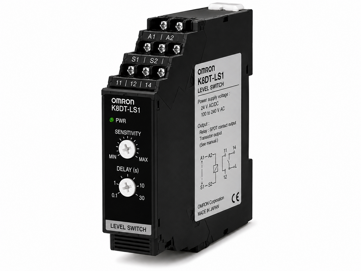 Omron K8DT-LS Conductive Level Controller (Water Level Control, Relay/Transistor)
