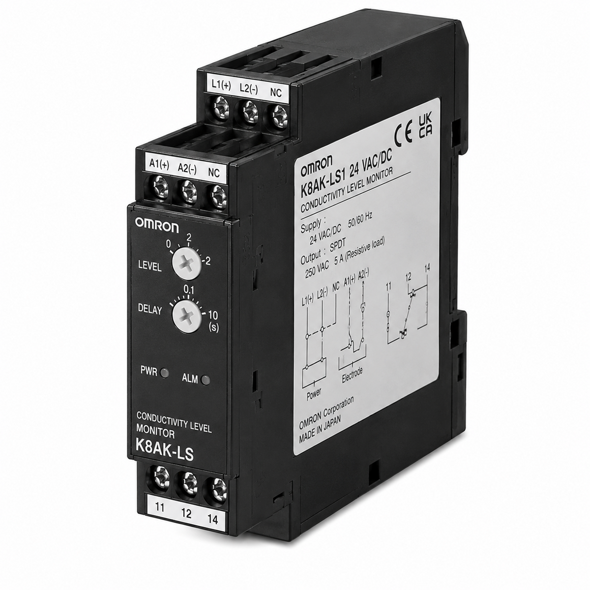 Omron K8AK-LS Conductive Level Controller (Water Level, 24VAC/DC / 100~240VAC)