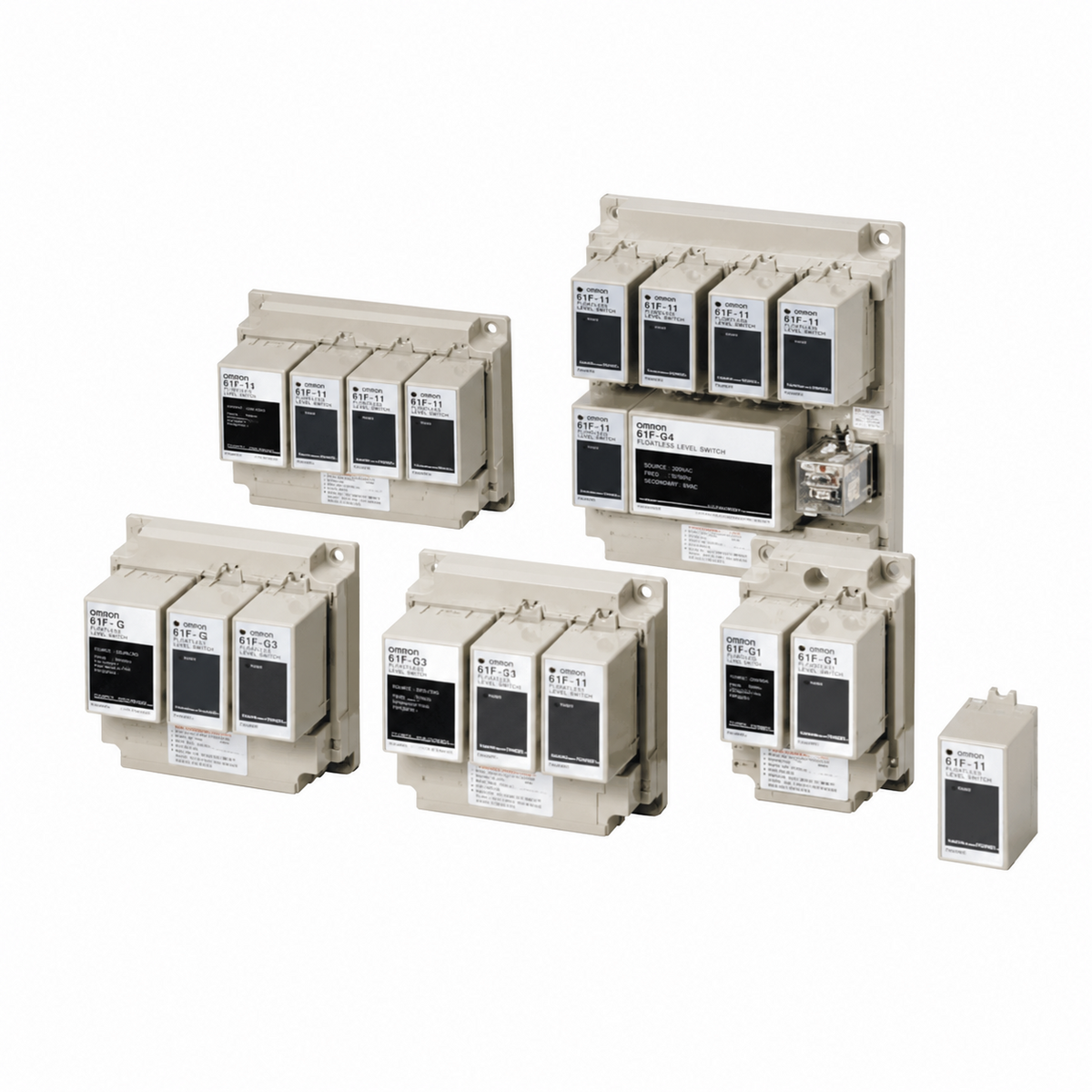 Omron 61F-11[] Floatless Level Switch Relay Unit (Basic, General/Long-dist/High/Low/2W/Tropical)