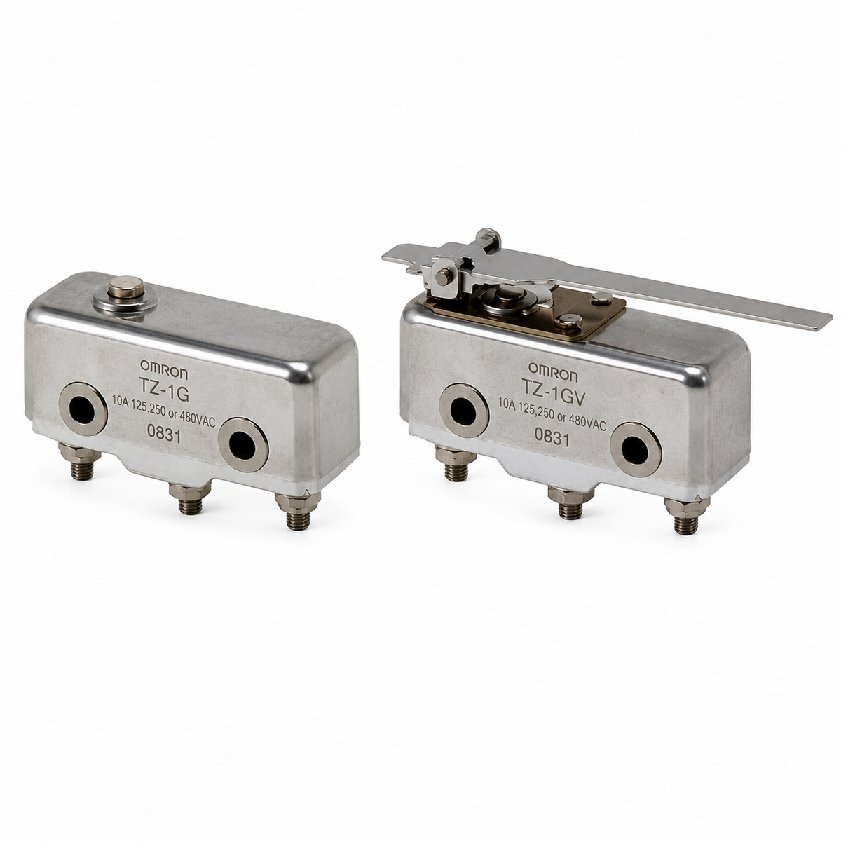 Omron TZ High-temperature Basic Switch (400°C Ambient, Pin/Lever/Roller)
