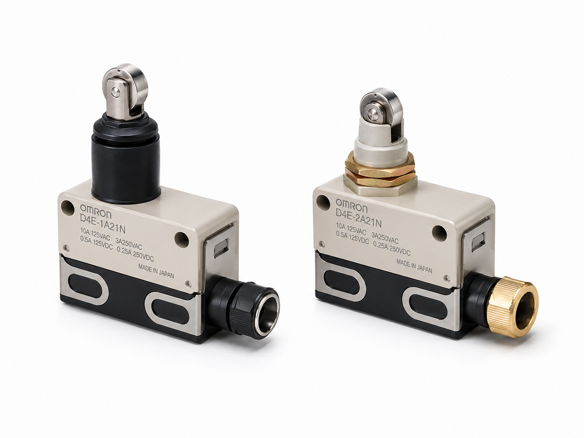 Omron D4E-[]N Small Sealed Switch (One-touch Connector, AC/DC, GP/Micro, 8 Actuators)