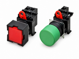 Omron A22 Non-lighted Pushbutton Switch Set (22mm, Round+Square, Momentary+Alternate)