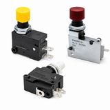 Omron VAQ Pushbutton Switch (10.5-dia., V-series Built-in, Momentary/Lock, 1/2 output)