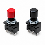 Omron A2A Subminiature Pushbutton Switch (10.5-dia., SPDT, Momentary, Solder terminal)