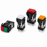 Omron A3SJ Lighted Pushbutton Switch Set (Rectangular 40mm, Standard load, Single+2-split, 5/12/24V)