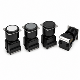 Omron M3U Plateau Head Indicator (IP40+IP65, Black+Metallic, LED 5V/12V/24V)