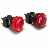 Omron A165E Emergency Stop Switch (16-dia., 30/40mm head, LED/Non-lighted, Push-Lock Turn-reset)
