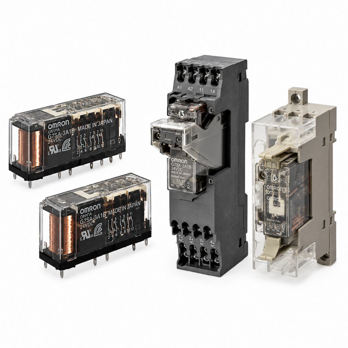 Omron G7SA Relay with Forcibly Guided Contacts (Safety, 4/6-pole, PCB, 12-110VDC)