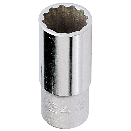 Genius Deep Hand Socket 1/2" Drive 12-Point Metric (22–38mm)