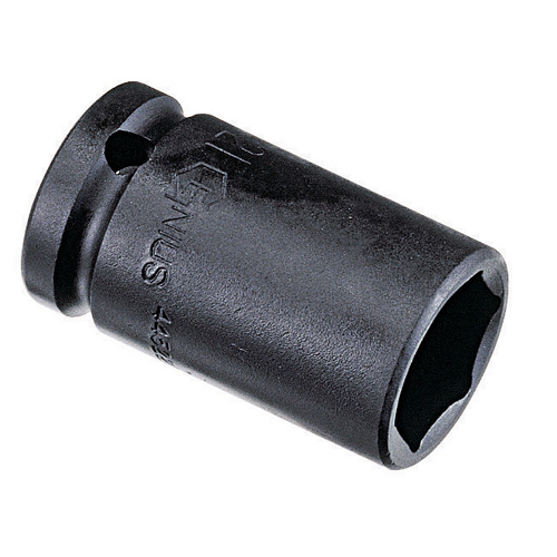 Genius Semi-Deep Impact Socket 1/2" Drive 6-Point Metric (10–24mm)