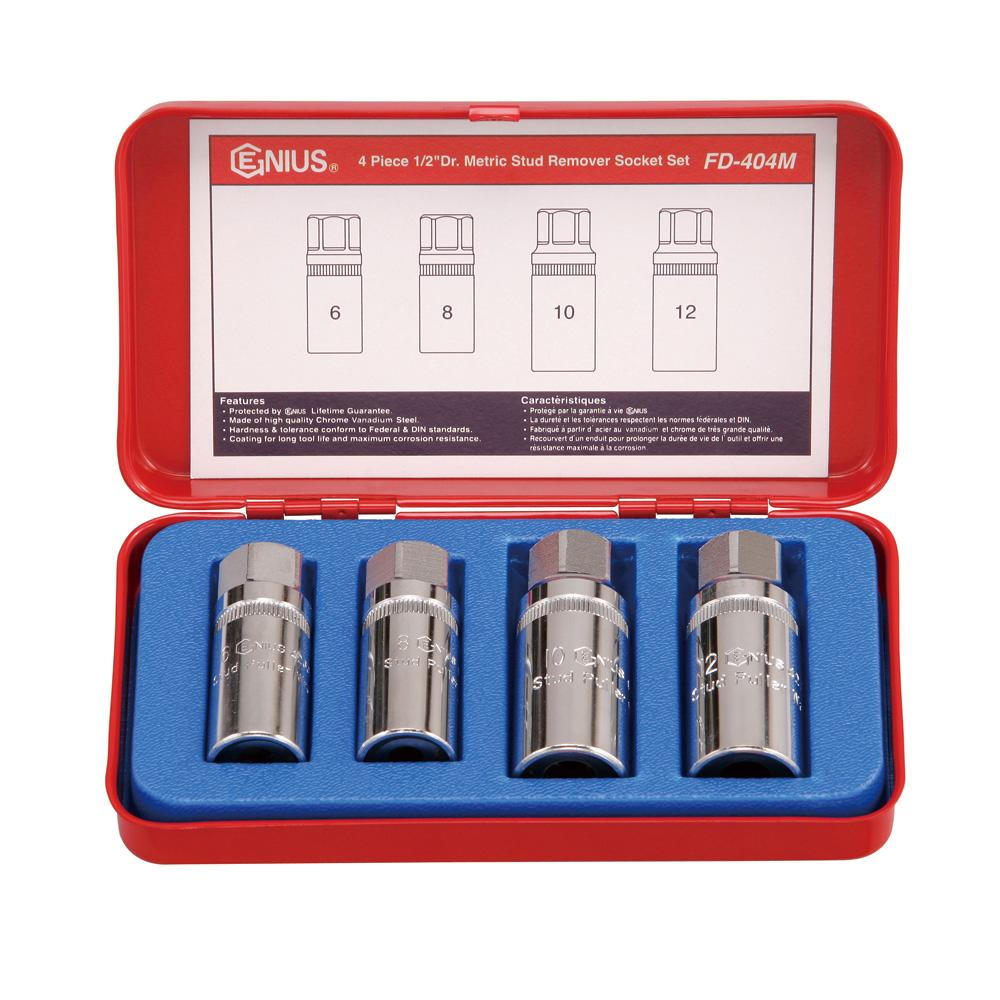 Genius Stud Remover Socket Set FD-404M (4-Piece)