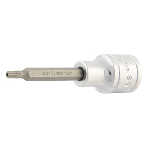 Genius Torx Tamperproof Bit Socket 3/8" Drive Long (T10–T55mm)