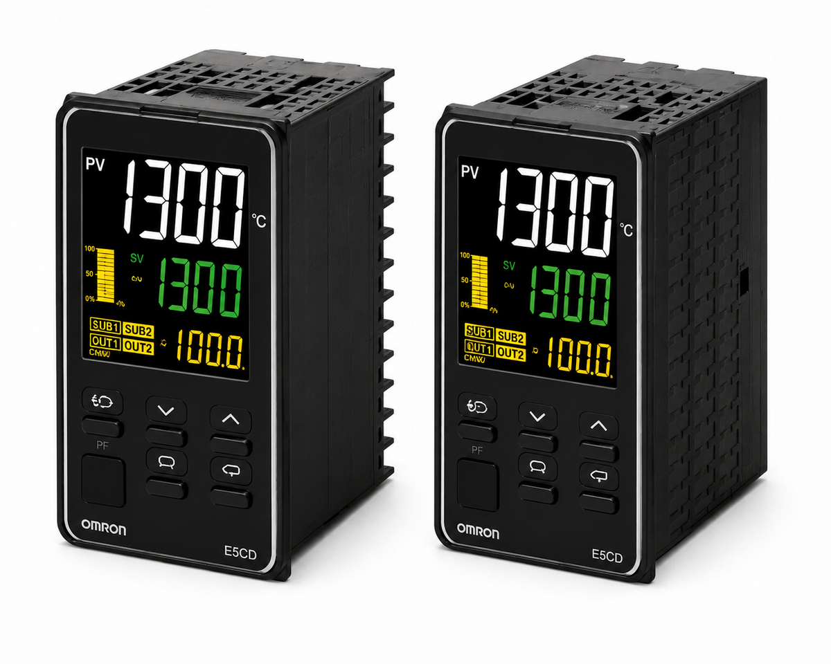 Omron E5ED-RX4D6M Digital Temperature Controller (48×96mm, Relay Output, Relay+SSR aux, 24VAC/VDC, Screw Terminal)