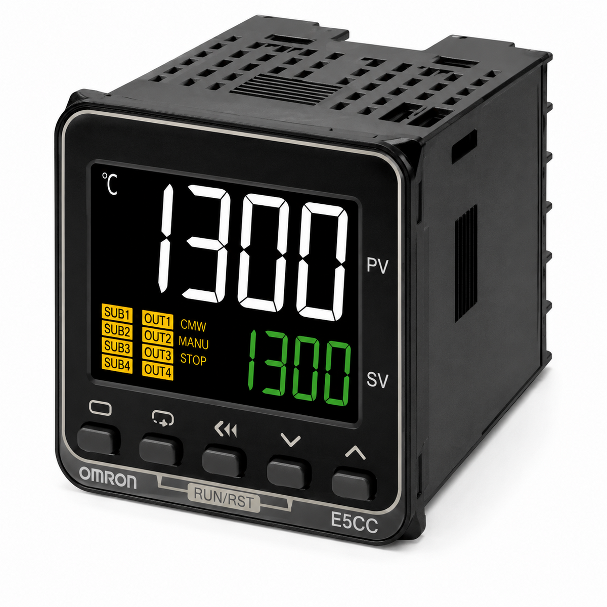 Omron E5CC-TQX35AM Programmable Temperature Controller (48x48mm, Voltage Pulse Output, 100~240VAC, Screw Terminal)