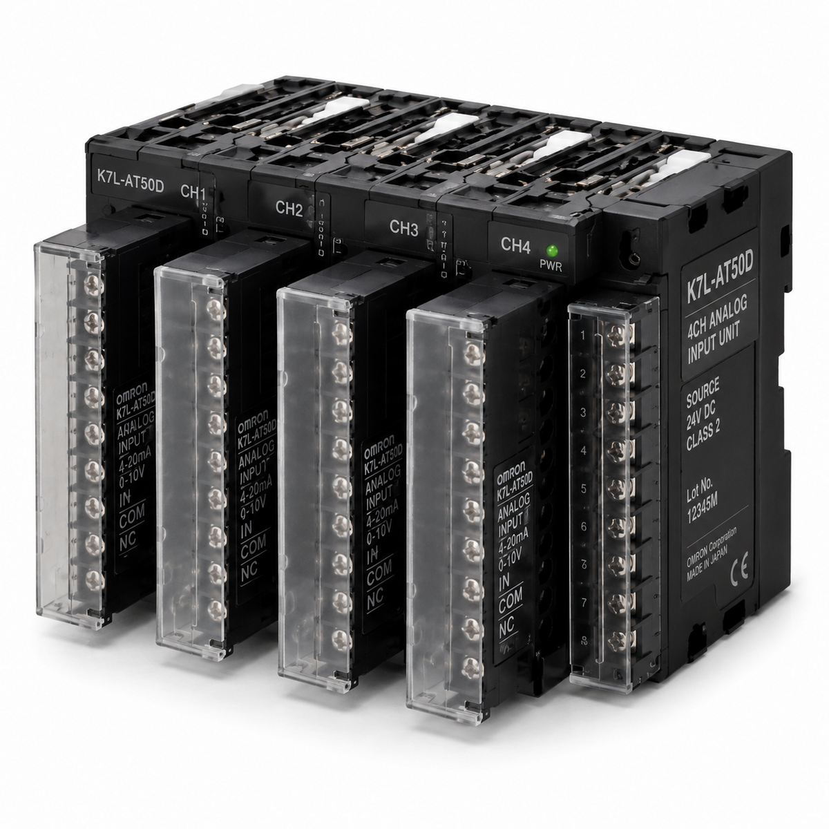Omron EJ1 Modular Temperature Controller (Multi-Point, Basic Unit + End Unit, 24VDC, TC/RTD/Analog Input)