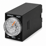 Omron H3Y-B Solid-state Timer (Miniature, DPDT/4PDT, 0.04s~3h, 12~230VAC/DC, Surface/DIN Track)