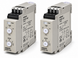 Omron H3DK-M/S Multi-range Multi-mode Timer (22.5mm DIN Track, 8-mode/4-mode, DPDT/SPDT, 12VDC or 24~240VAC/DC)