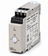 Omron H3DK-H Power OFF-delay Timer (22.5mm DIN Track, S/L Series, SPDT, 24~48VAC/DC or 100~240VAC)