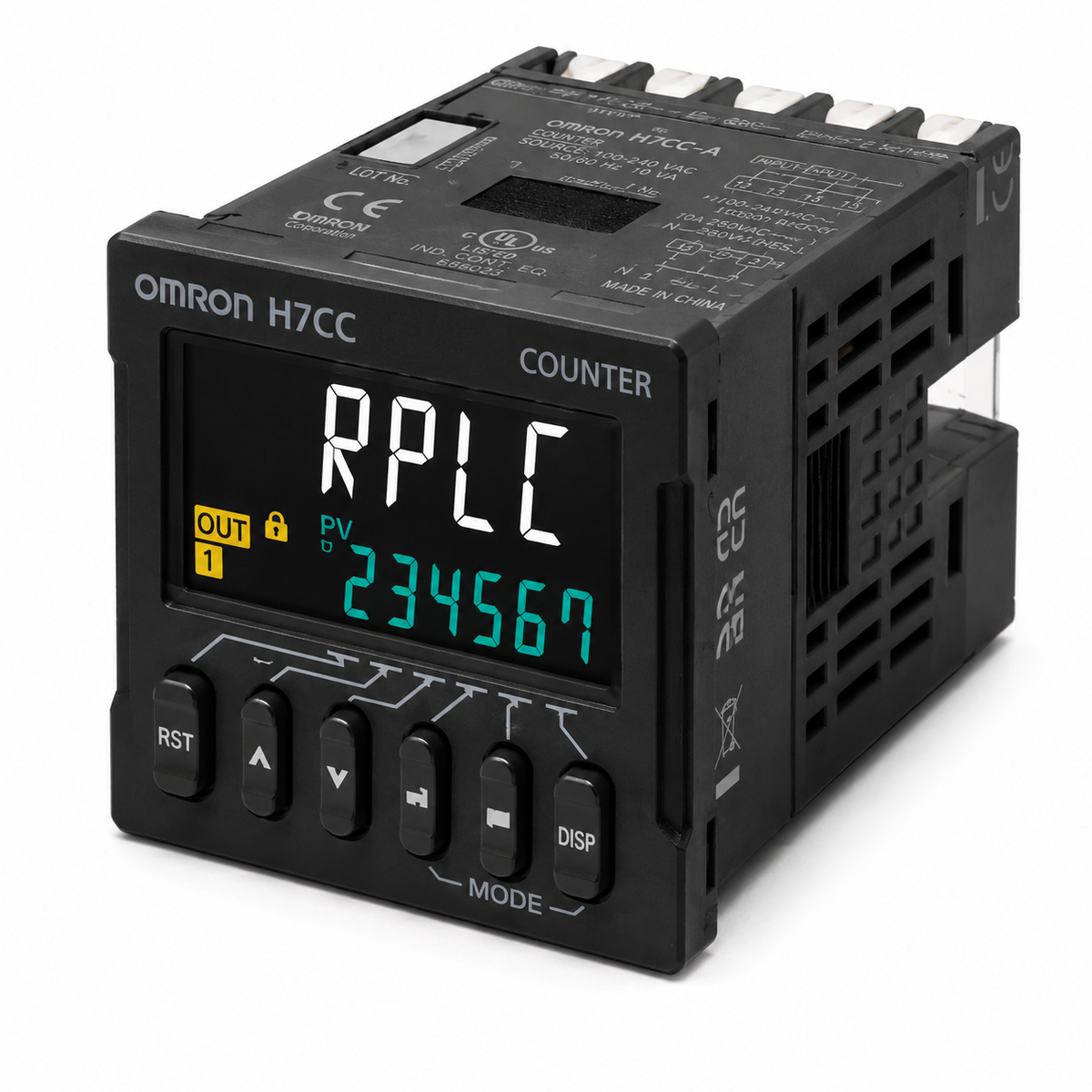 Omron H7CC-A Digital Counter (48x48mm, Preset/Tachometer, 6-digit, 8-pin/11-pin/Screw, Contact/Transistor)