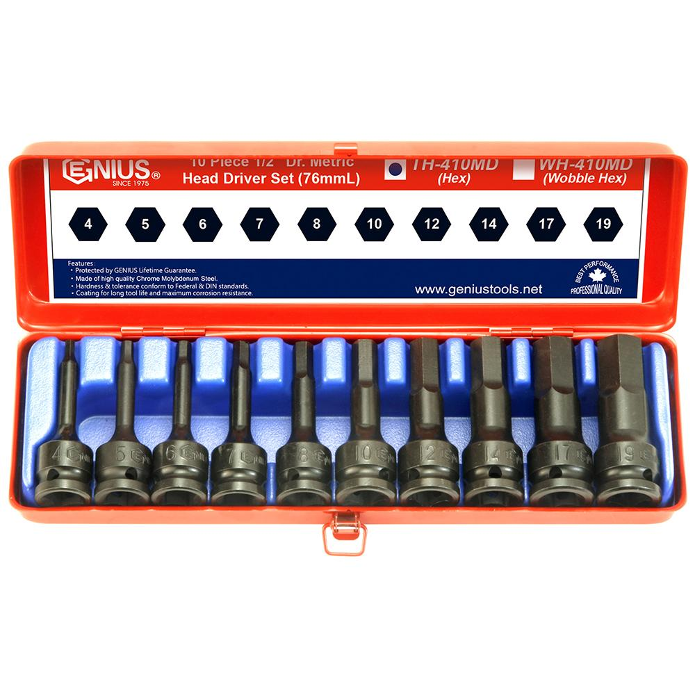 Genius Impact Hex Bit Socket Set TH-410MD