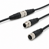 Omron XS5WR Smartclick Oil-resistant Connector, Socket+Plug Both Ends, Fluororesin Cable (4-Pole)