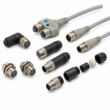 Omron XS2R M12 Water-resistant Y-Joint and T-Joint Plug/Socket Connectors