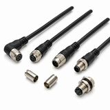 Omron XS3R M8 Water-resistant Y-Joint Plug/Socket Connectors
